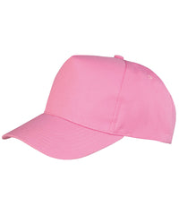 Resultheadwear Boston 5-panel Polycotton Printer's Cap - Pink