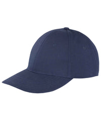 Resultheadwear Memphis Brushed Cotton Low-profile Sandwich Peak Cap - Navy/White