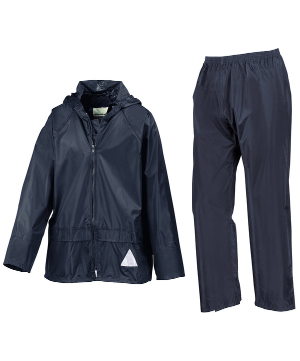 Result Junior Waterproof Jacket and Trouser Set - Navy