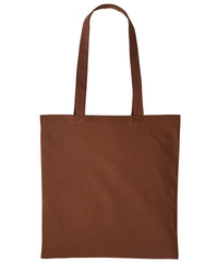 Nutshell Cotton Shopper Long Handle - Dark Brown