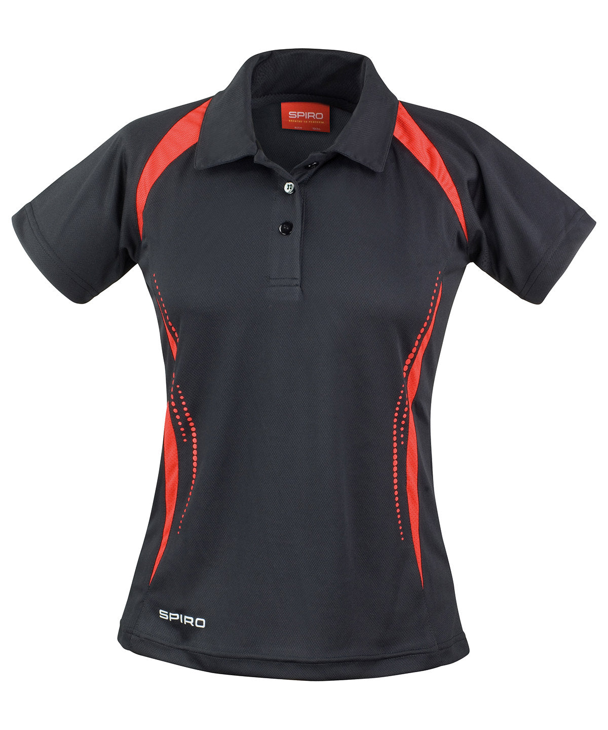 Women's Spiro Team Spirit Polo - Black/Red