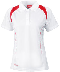 Women's Spiro Team Spirit Polo - White/Red