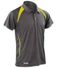 Spiro Team Spirit Polo - Grey/Lime