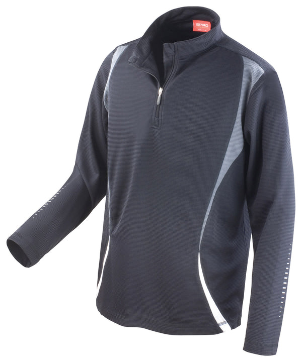 Spiro Trial Training Top - Black/Grey/White