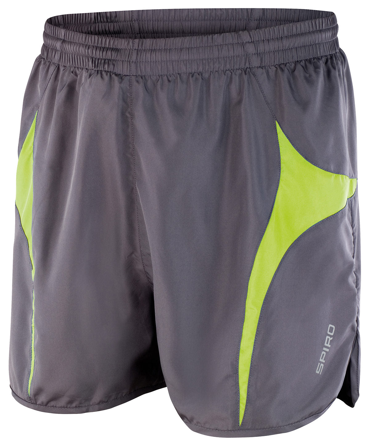 Spiro Micro-lite Running Shorts - Grey/Lime