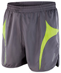 Spiro Micro-lite Running Shorts - Grey/Lime
