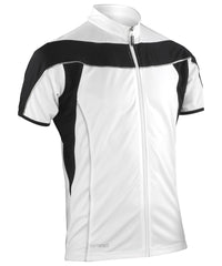 Spiro Bikewear Full-zip Top - White/Black