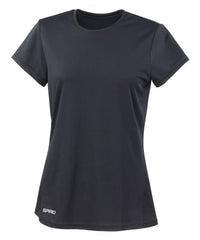 Women's Spiro Quick-dry Short Sleeve T-shirt - Black