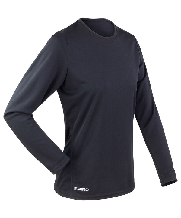 Women's Spiro Quick-dry Long Sleeve T-shirt - Black