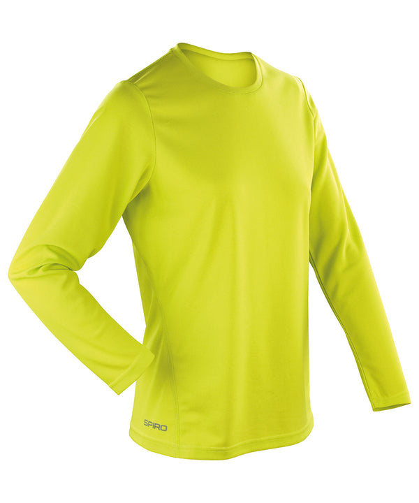 Women's Spiro Quick-dry Long Sleeve T-shirt - Lime Green