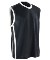 Spiro Basketball Quick-dry Top - Black/White