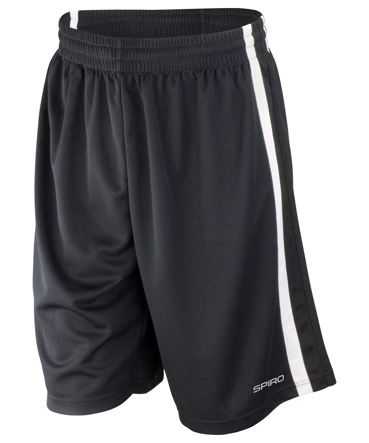 Spiro Basketball Quick-dry Shorts - Black/White