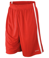 Spiro Basketball Quick-dry Shorts - Red/White
