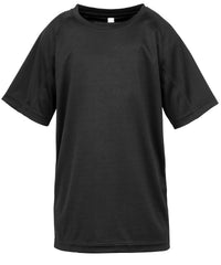 Spiro Junior Performance Aircool Tee - Black