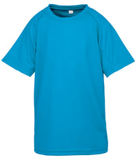 Spiro Junior Performance Aircool Tee - Ocean Blue