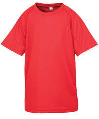 Spiro Junior Performance Aircool Tee - Red