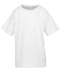Spiro Junior Performance Aircool Tee - White