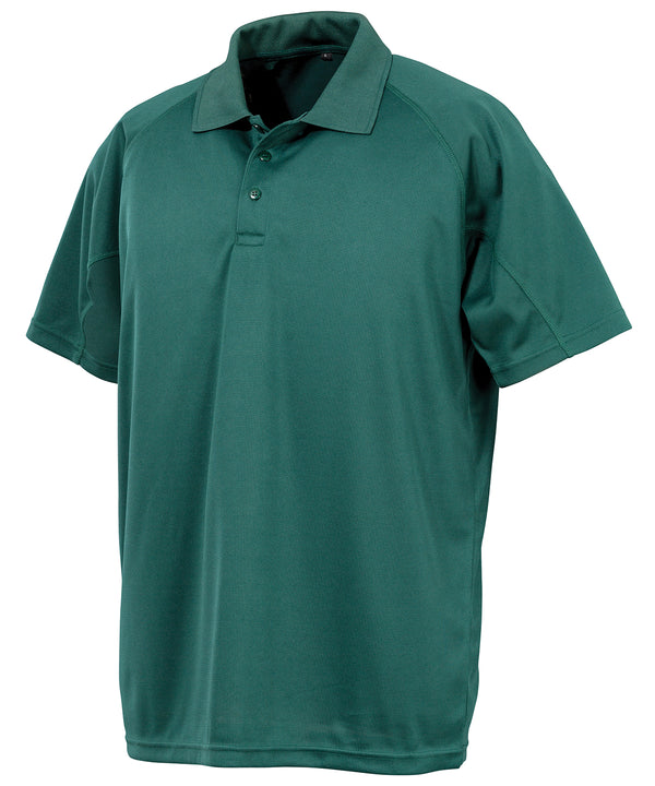 Spiro Performance Aircool Polo Shirt - Bottle Green