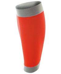 Spiro Compression Calf Guards - Orange/Grey