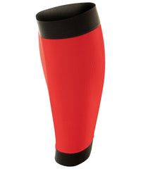 Spiro Compression Calf Guards - Red/Black