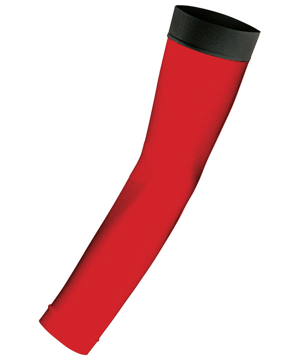 Spiro Compression Arm Guards - Red/Black