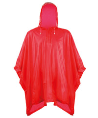 Splashmacs Plastic Poncho - Red