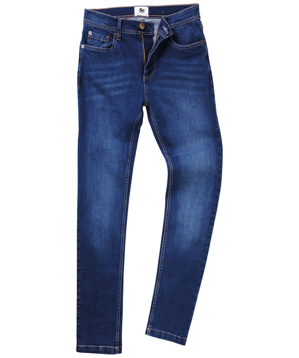 AWDis Max Slim Jeans - Dark Blue Wash