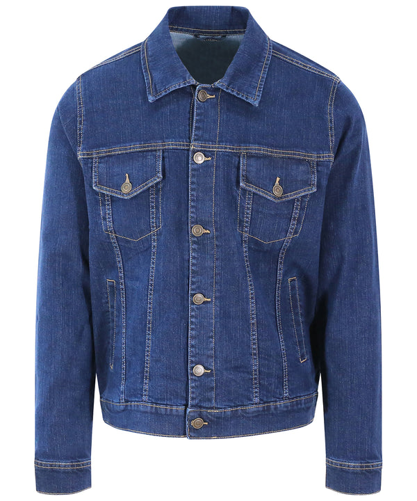 AWDis Noah Denim Jacket - Dark Blue Wash
