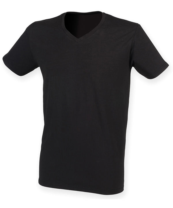 Men's Feel Good Stretch V-neck T-shirt - Black