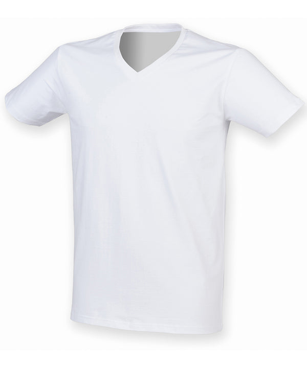 Men's Feel Good Stretch V-neck T-shirt - White