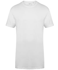 SF Longline T-shirt with Dipped Hem - White