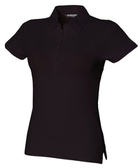 SF Women's Short Sleeve Stretch Polo - Black