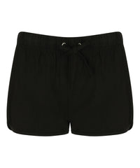 SF Women's Retro Shorts - Black/Black