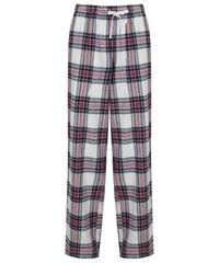 SF Women's Tartan Lounge Pants - White/Pink Check