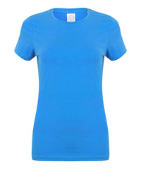 SF Feel Good Women's Stretch T-shirt - Heather Blue