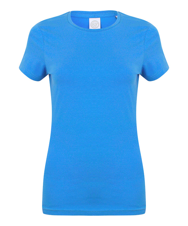 SF Feel Good Women's Stretch T-shirt - Heather Blue