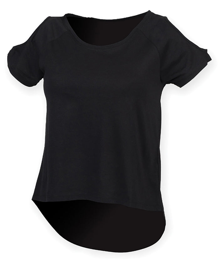 SF T-shirt with Drop Detail - Black