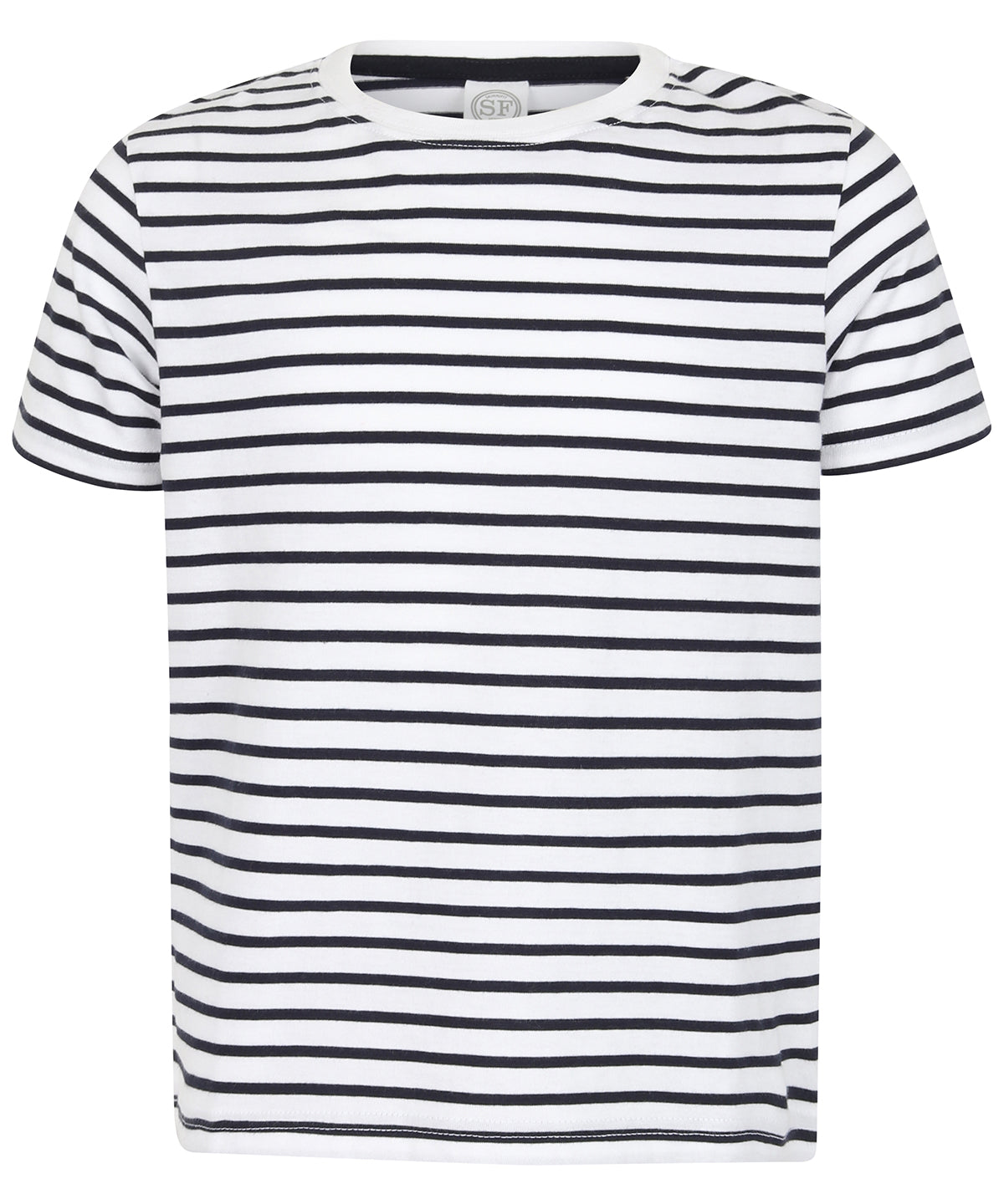 SF Kids Striped T - White/Oxford Navy
