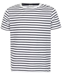 SF Kids Striped T - White/Oxford Navy