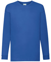 Fruit of the Loom Kids Long Sleeve Valueweight T - Royal