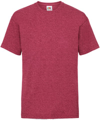 Fruit of the Loom Kids Valueweight T - Vintage Heather Red