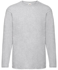 Fruit of the Loom Valueweight Long Sleeve T - Heather Grey*