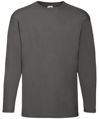 Fruit of the Loom Valueweight Long Sleeve T - Light Graphite