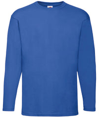 Fruit of the Loom Valueweight Long Sleeve T - Royal Blue