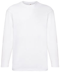 Fruit of the Loom Valueweight Long Sleeve T - White*