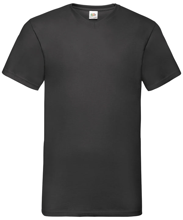 Fruit of the Loom Valueweight V-neck T - Black*