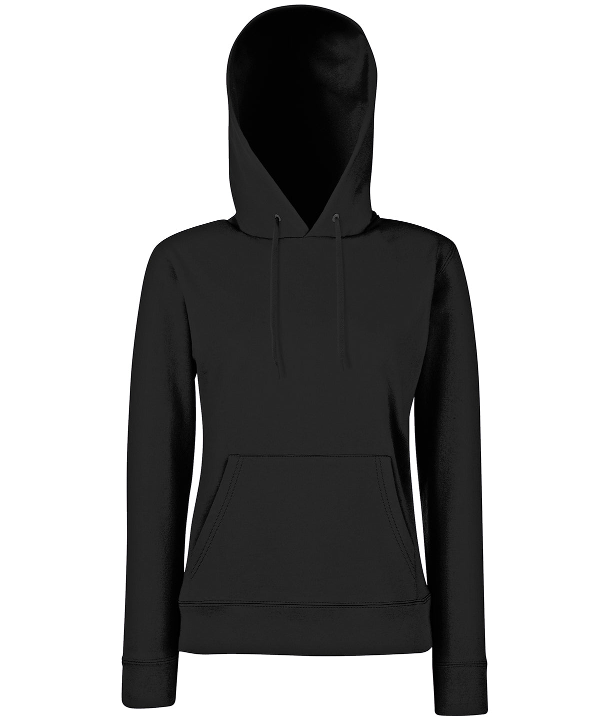Fruit of the Loom Women's Classic 80/20 Hooded Sweatshirt - Black