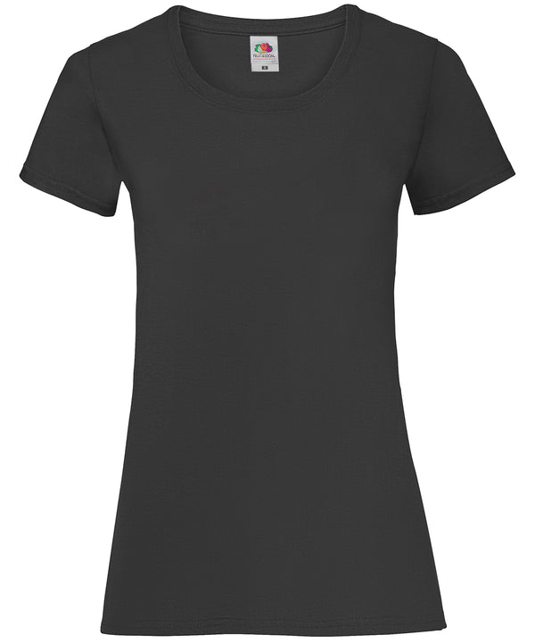 Fruit of the Loom Women's Valueweight T - Black