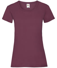 Fruit of the Loom Women's Valueweight T - Burgundy