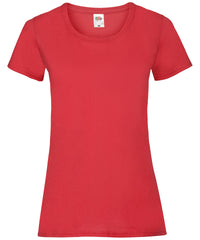 Fruit of the Loom Women's Valueweight T - Red